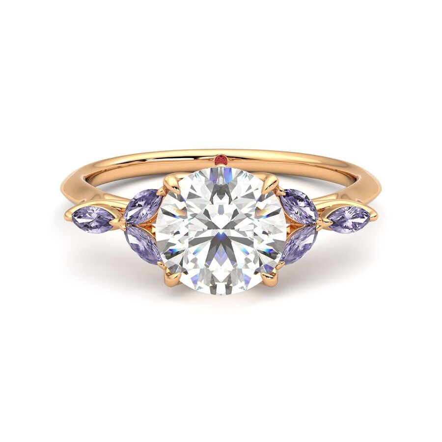 Taylor & Hart Tamora Round Engagement Ring 0