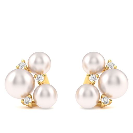 Taylor & Hart Tresor Pearl Cluster Stud Jewellery 0