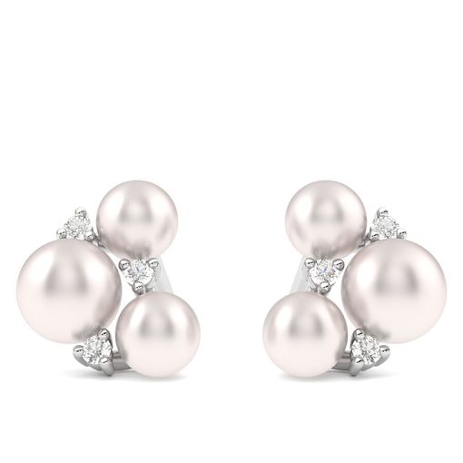 Taylor & Hart Tresor Pearl Cluster Stud Jewellery 0