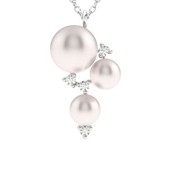 Tresor Pearl Cluster Necklace