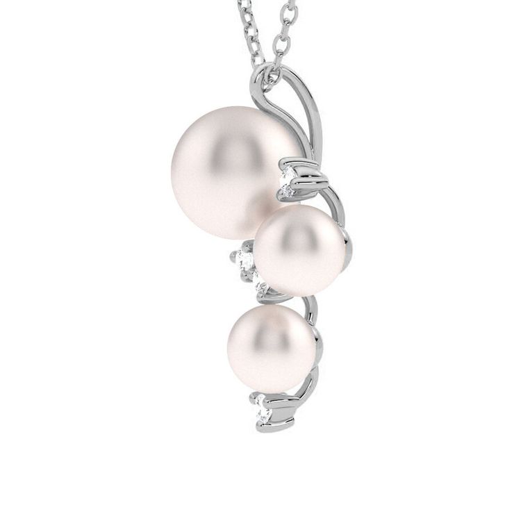 Taylor & Hart Tresor Pearl Cluster Necklace Jewellery 3