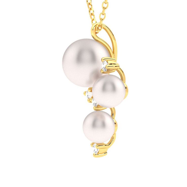 Taylor & Hart Tresor Pearl Cluster Necklace Jewellery 3