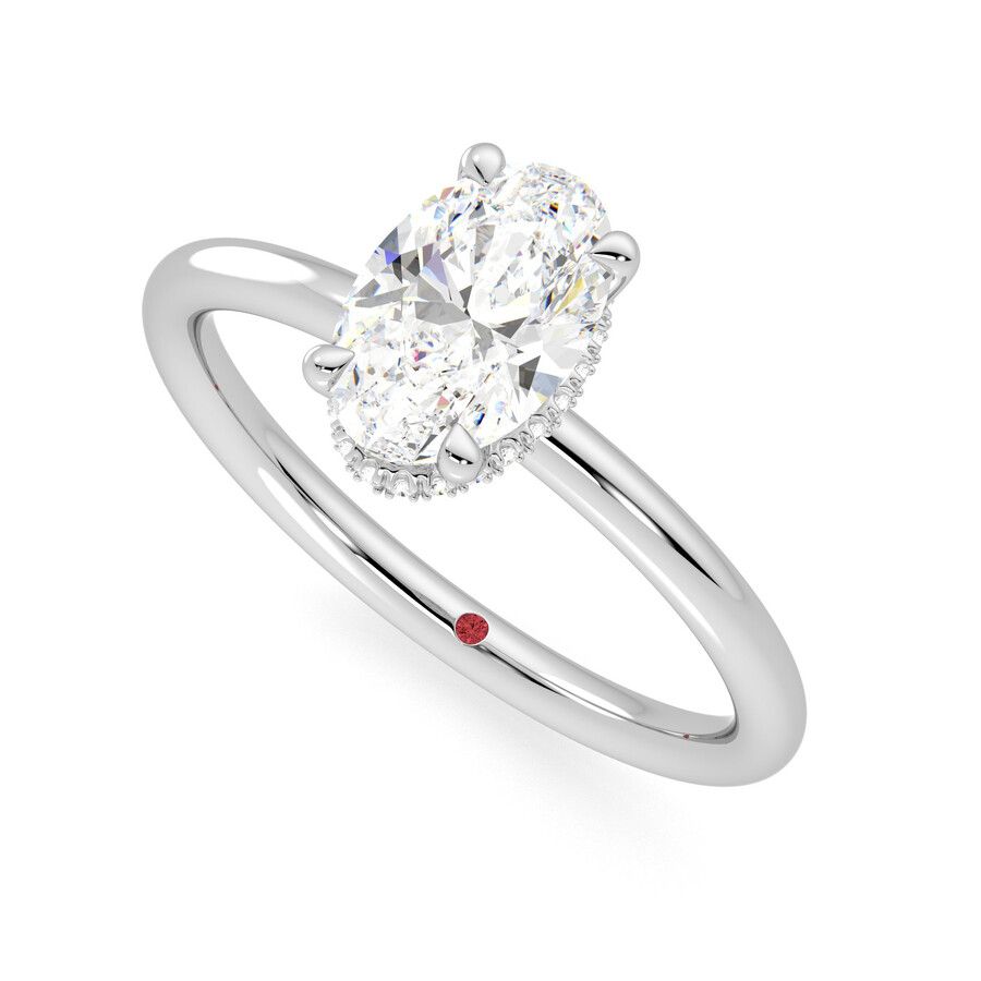 Taylor & Hart Whisper Oval Engagement Ring 0