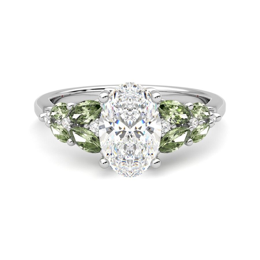 Taylor & Hart Cascade Oval Engagement Ring 2