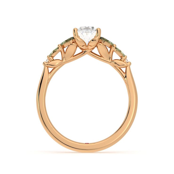 Taylor & Hart Cascade Oval Engagement Ring 1