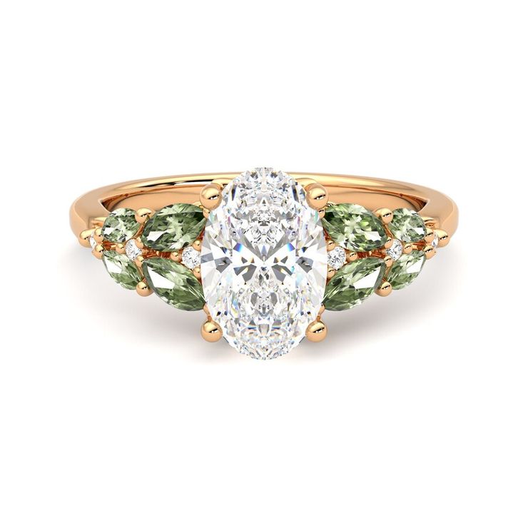 Taylor & Hart Cascade Oval Engagement Ring 0