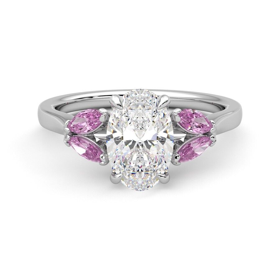 Taylor & Hart Thia Oval Engagement Ring 0