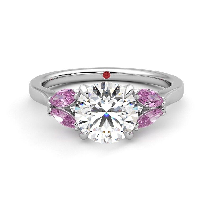 Taylor & Hart Thia Round Engagement Ring 0