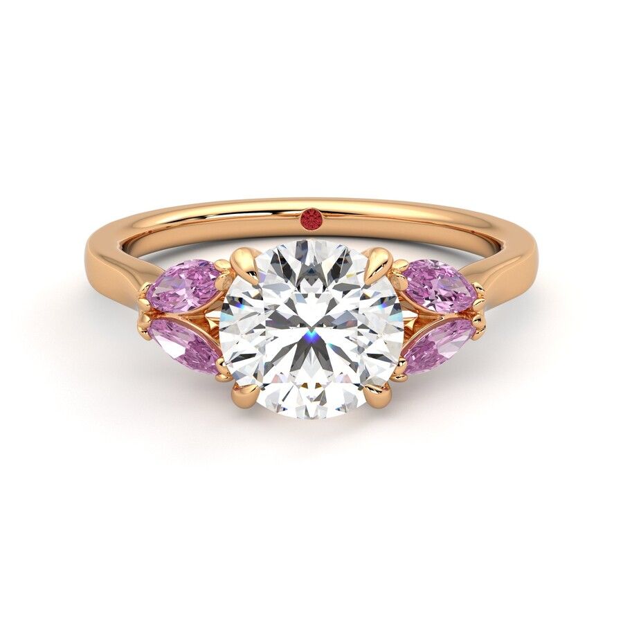 Taylor & Hart Thia Round Engagement Ring 0