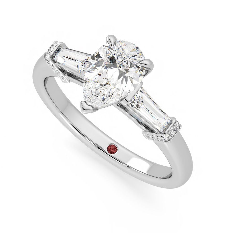 Taylor & Hart Utopia Pear Engagement Ring 0