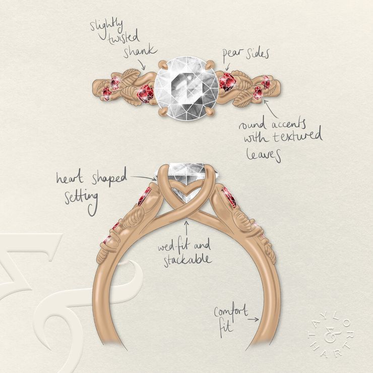 Taylor & Hart Lierre Round Engagement Ring 1
