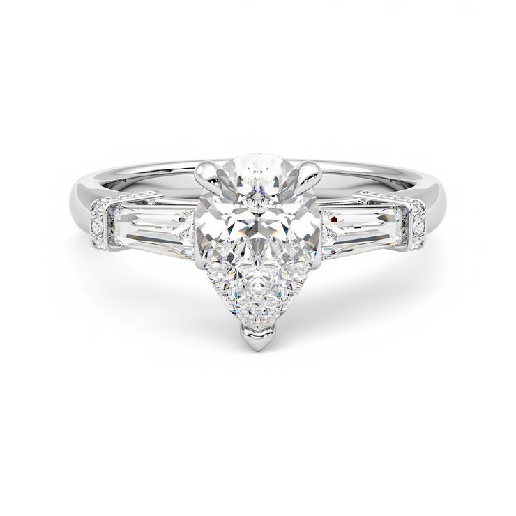 Taylor & Hart Utopia Pear Engagement Ring 0