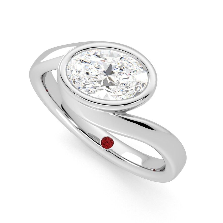 Taylor & Hart Nalu Oval Engagement Ring 0
