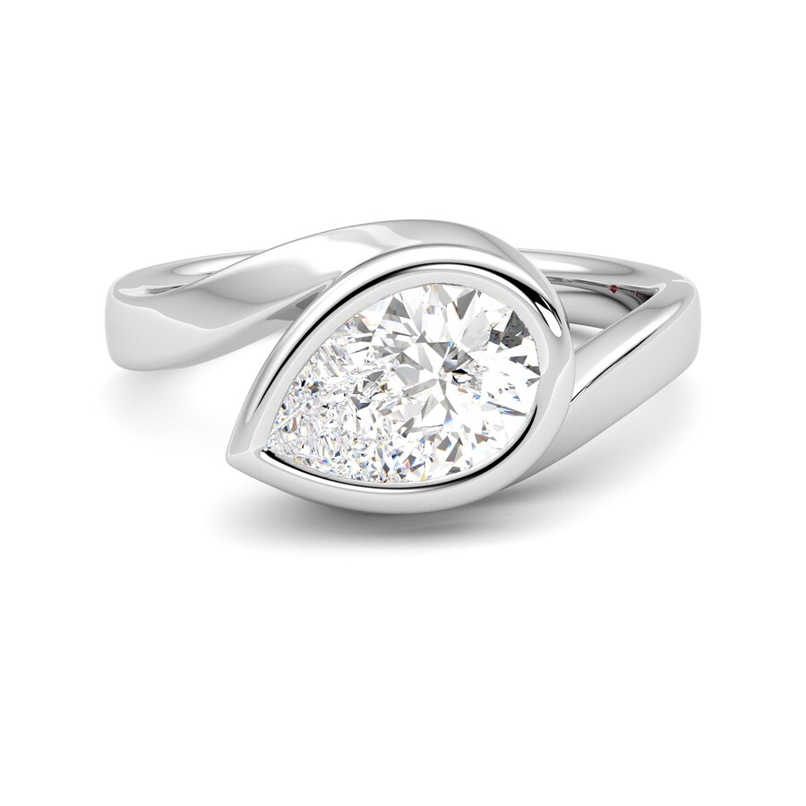 Taylor & Hart Nalu Pear Engagement Ring 0