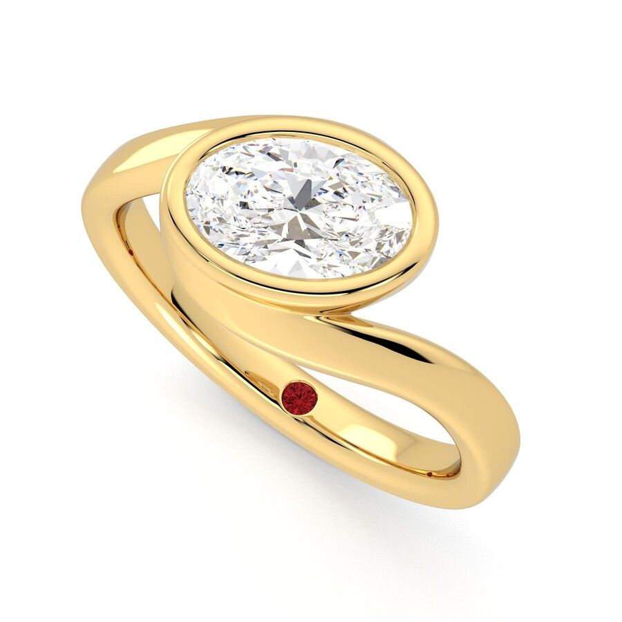 Taylor & Hart Nalu Oval Engagement Ring 0