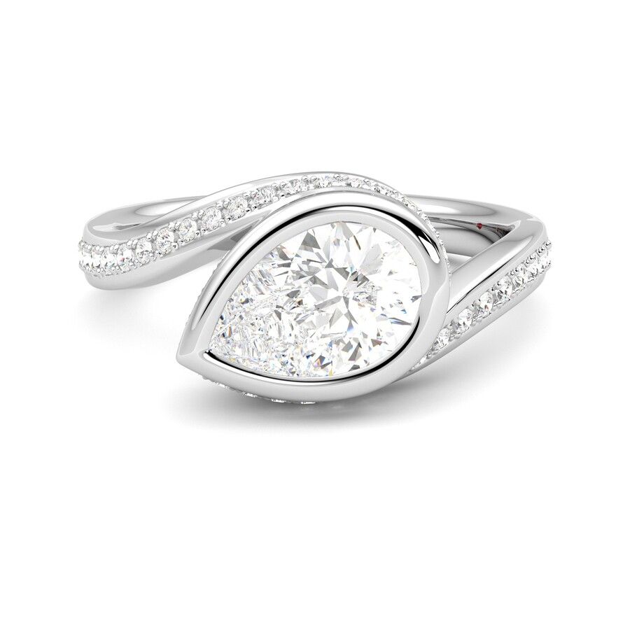 Taylor & Hart Nalu Pear Engagement Ring 2