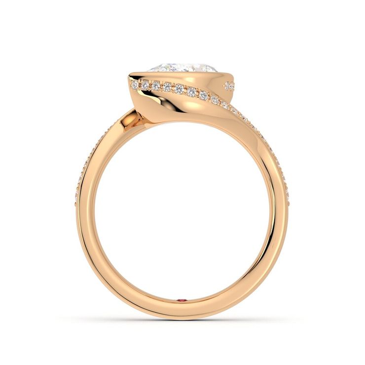 Taylor & Hart Nalu Pear Engagement Ring 1