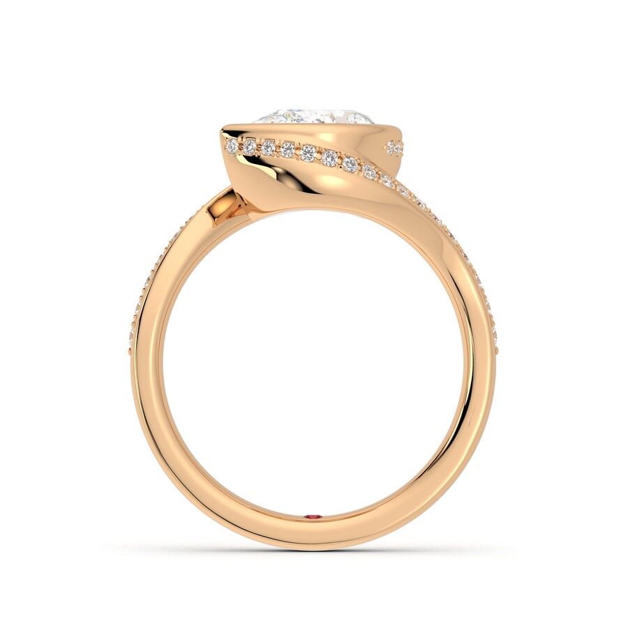 Taylor & Hart Nalu Pear Engagement Ring 1