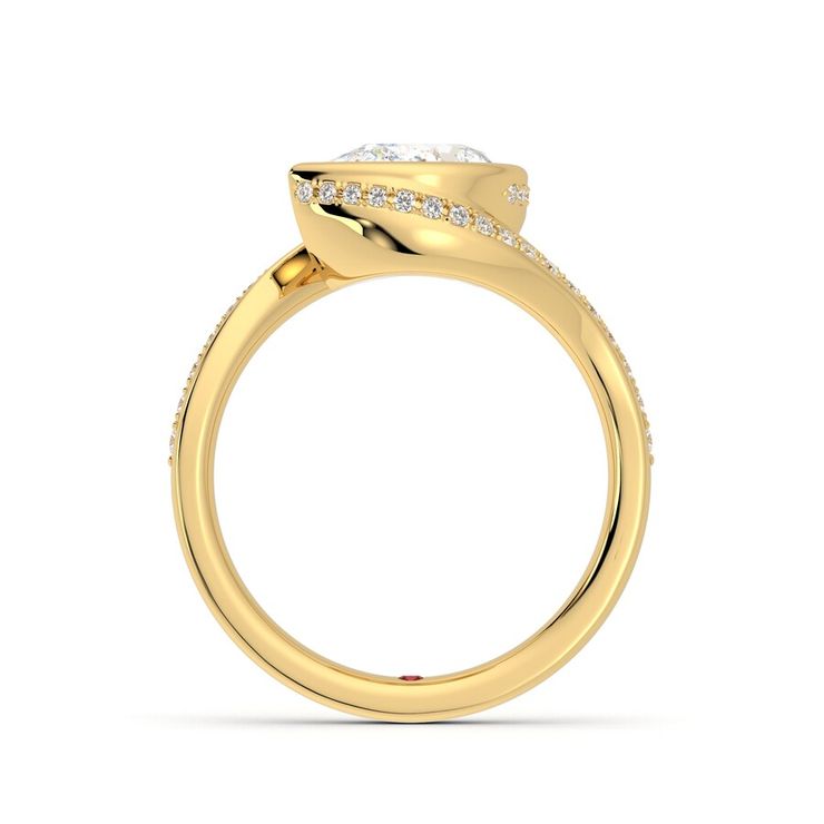 Taylor & Hart Nalu Pear Engagement Ring 1