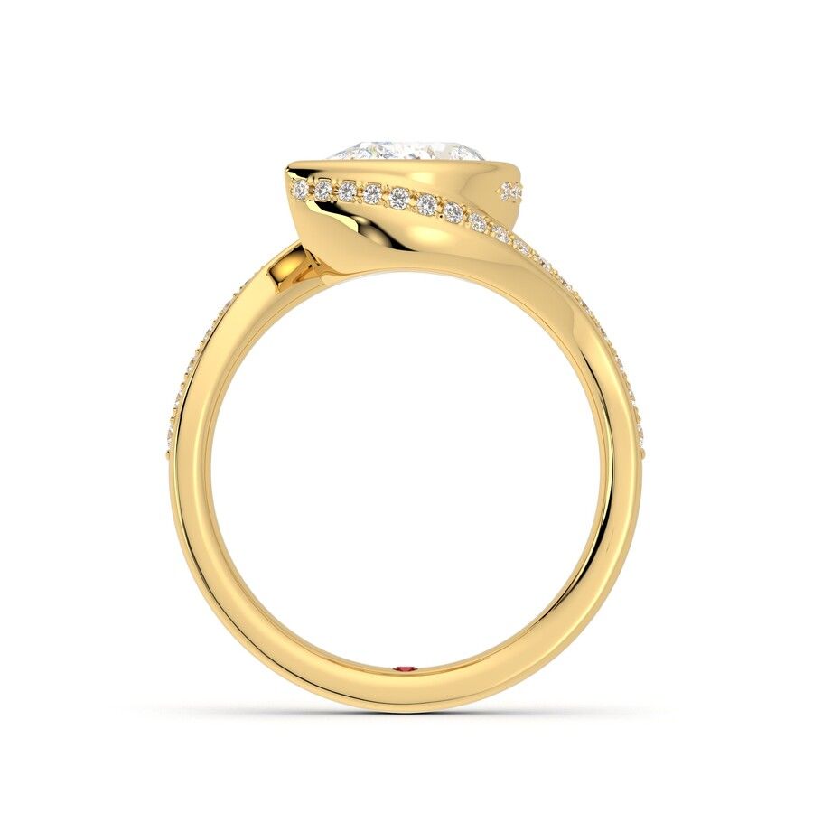 Taylor & Hart Nalu Pear Engagement Ring 1