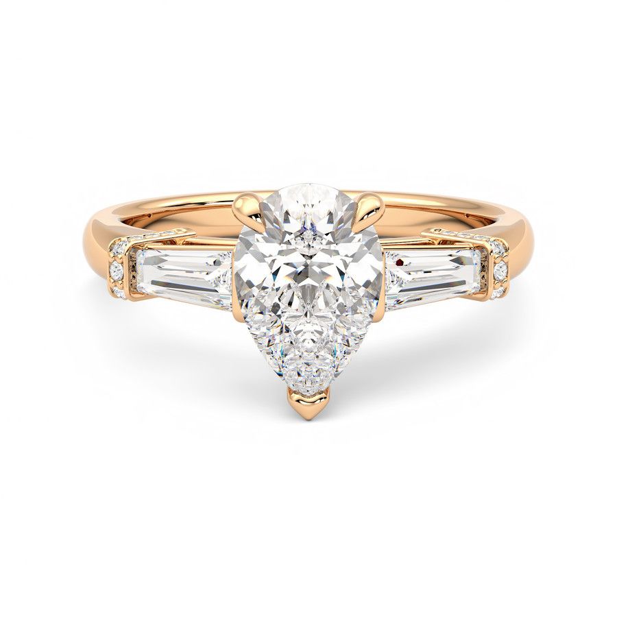 Taylor & Hart Utopia Pear Engagement Ring 0