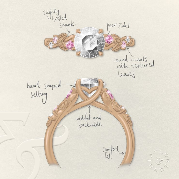 Taylor & Hart Lierre Round Engagement Ring 1
