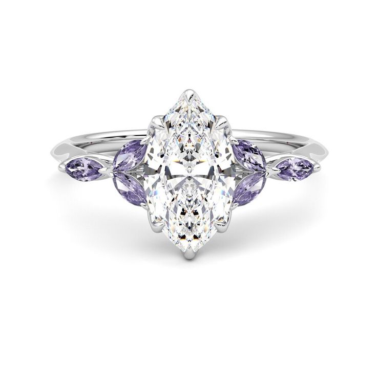 Taylor & Hart Tamora Marquise Engagement Ring 1