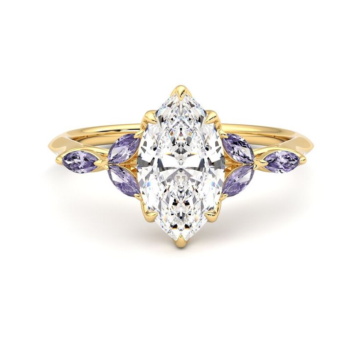 Taylor & Hart Tamora Marquise Engagement Ring 1