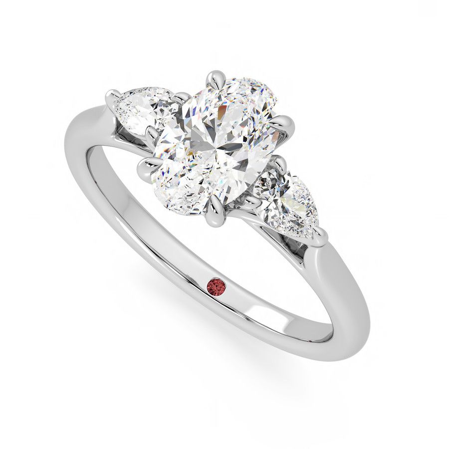 Taylor & Hart Affinity Oval Engagement Ring 0