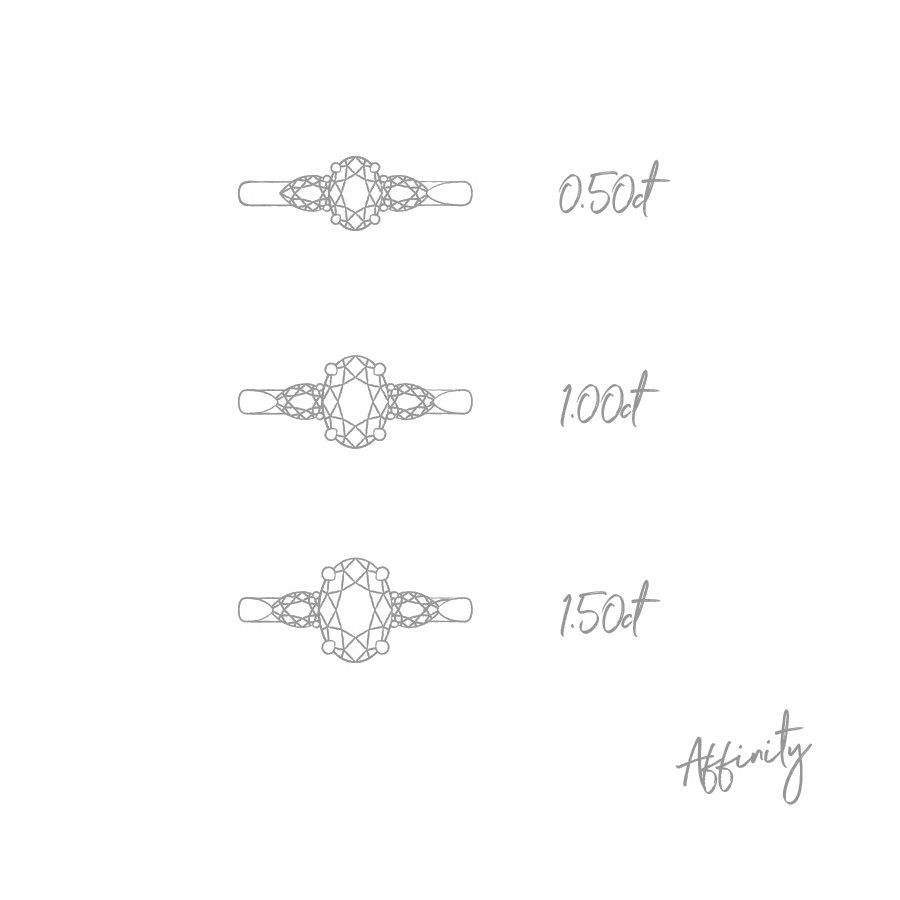 Taylor & Hart Affinity Oval Engagement Ring 2