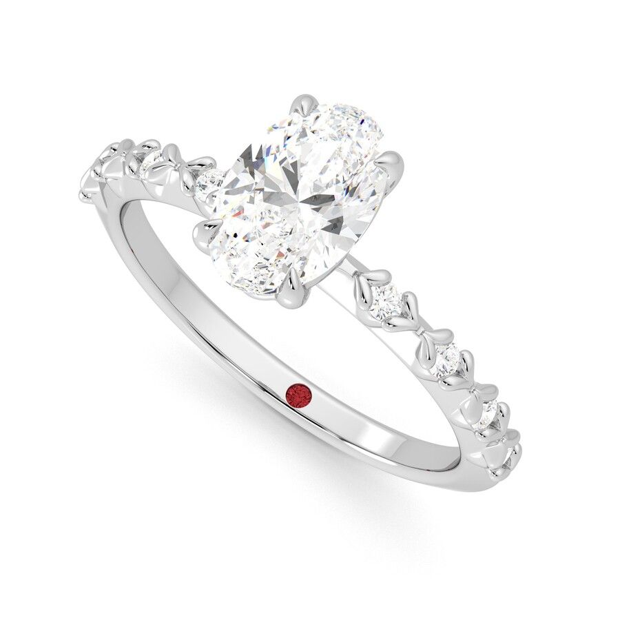 Taylor & Hart Izarra Oval Engagement Ring 0