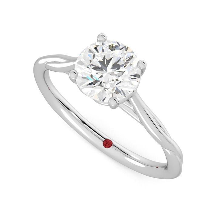 Taylor & Hart Mariposa Round Engagement Ring 0