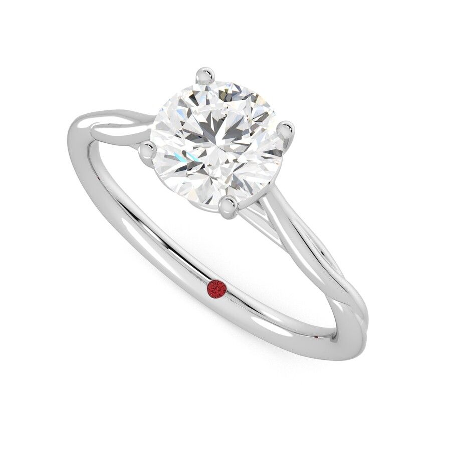 Taylor & Hart Mariposa Round Engagement Ring 0