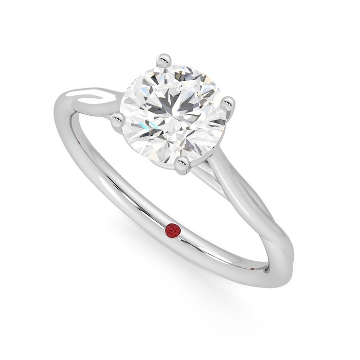 Taylor & Hart Mariposa Round Engagement Ring 0