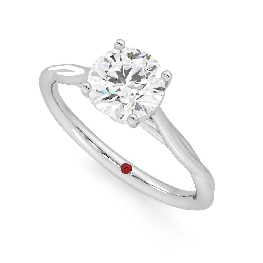 Taylor & Hart Mariposa Round Engagement Ring 0