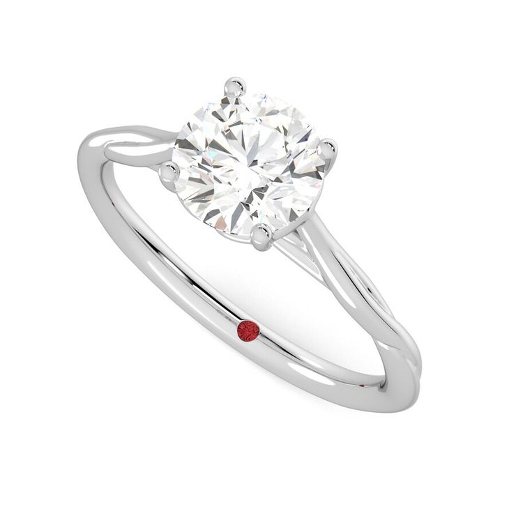 Taylor & Hart Mariposa Round Engagement Ring 0