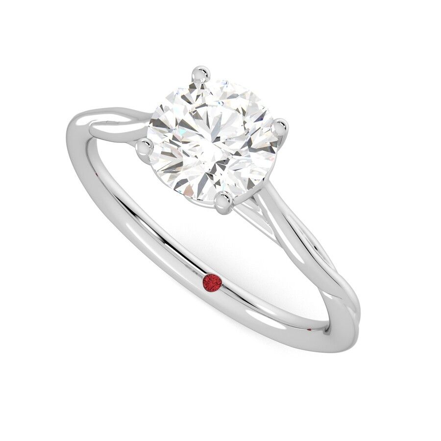 Taylor & Hart Mariposa Round Engagement Ring 0