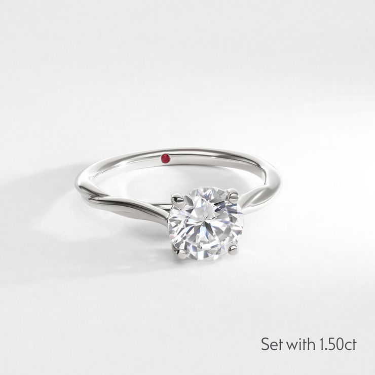 Taylor & Hart Mariposa Round Engagement Ring 6