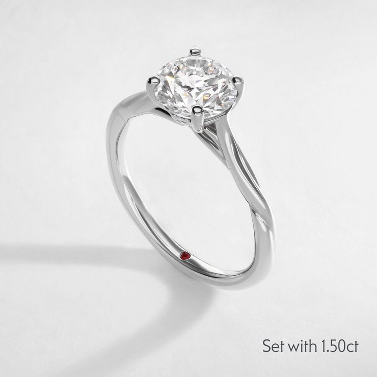 Taylor & Hart Mariposa Round Engagement Ring 5