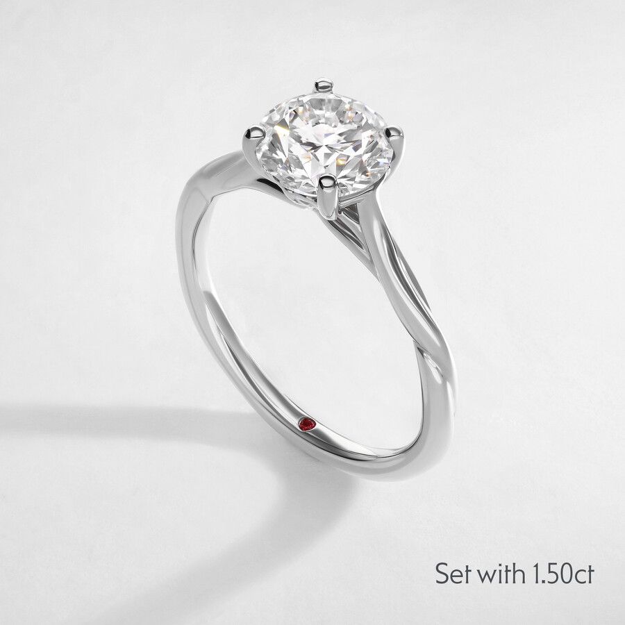 Taylor & Hart Mariposa Round Engagement Ring 6