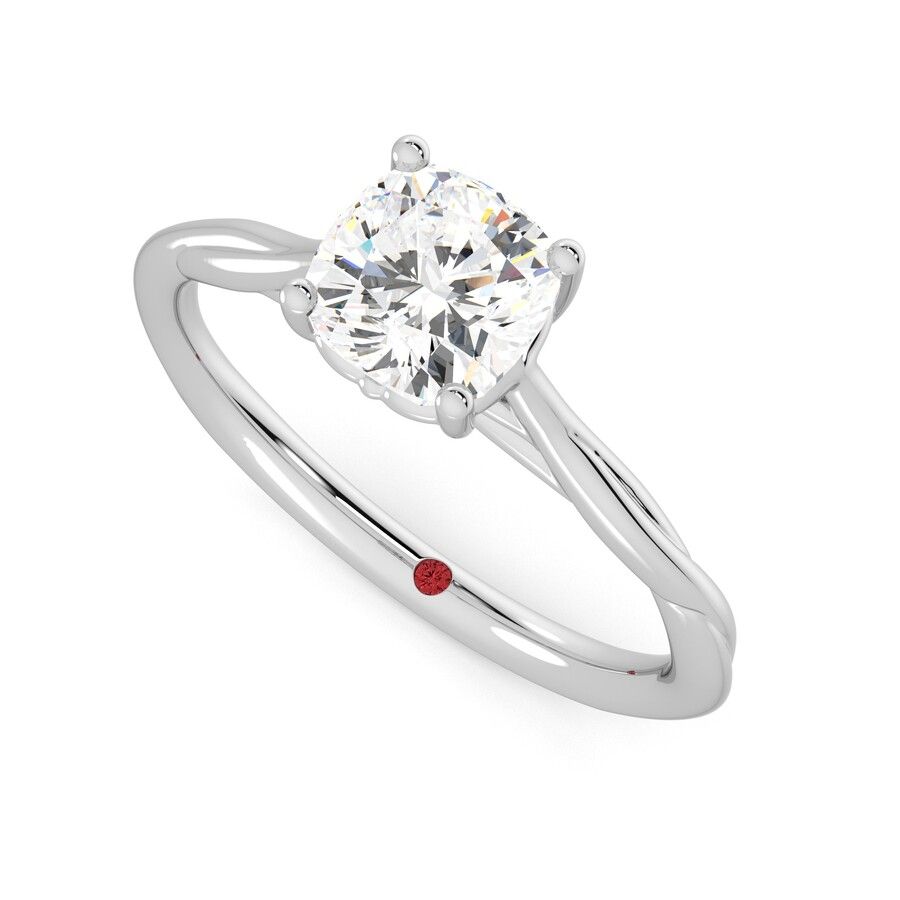Taylor & Hart Mariposa Cushion Engagement Ring 0
