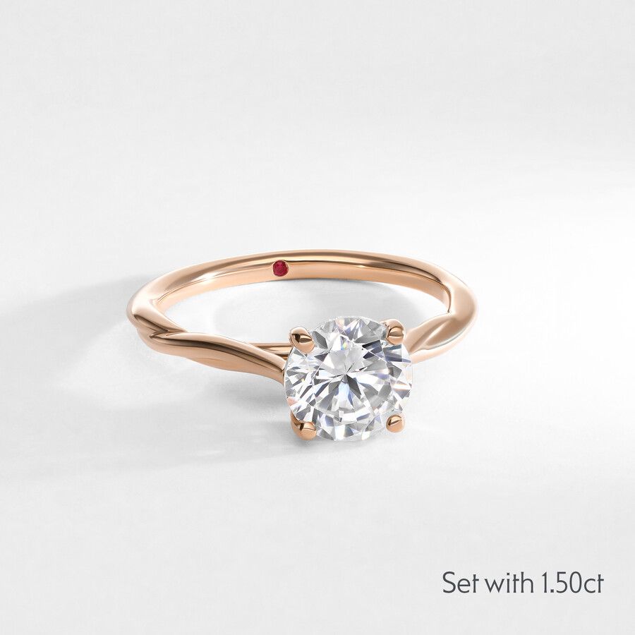 Taylor & Hart Mariposa Round Engagement Ring 8
