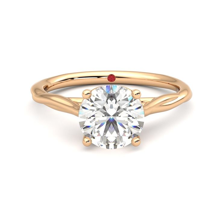 Taylor & Hart Mariposa Round Engagement Ring 0