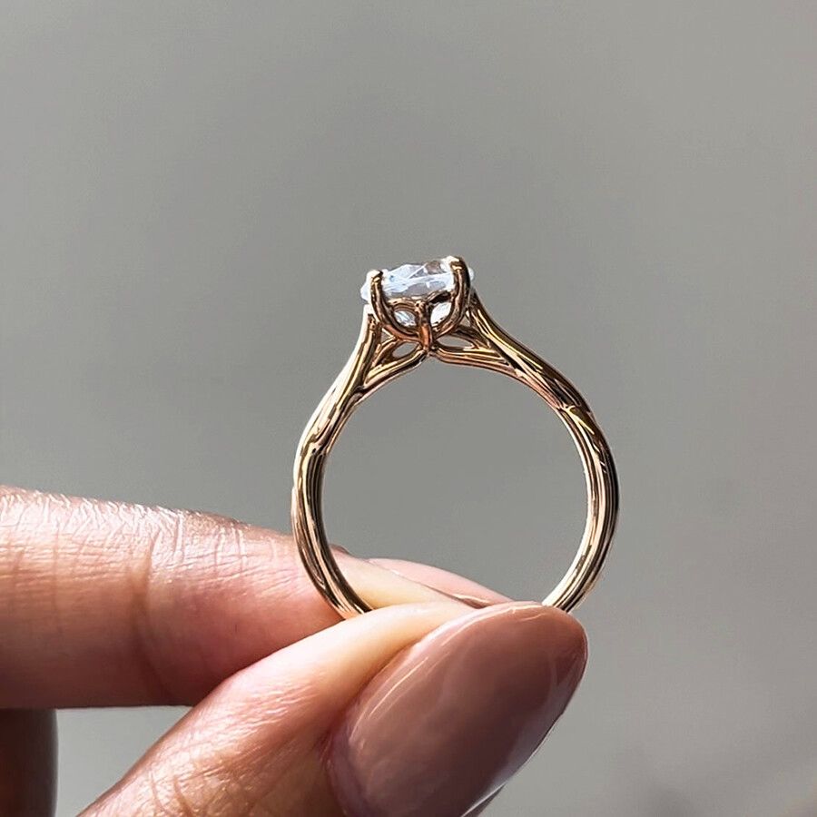 Taylor & Hart Mariposa Round Engagement Ring 6