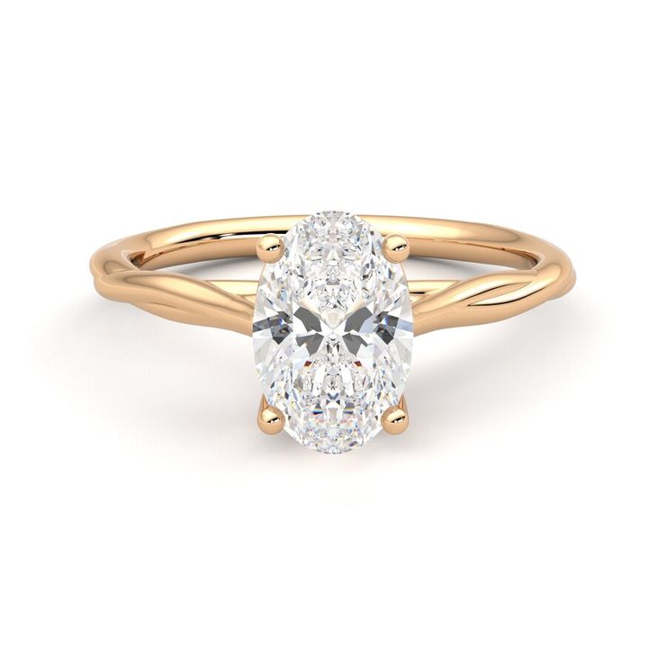Taylor & Hart Mariposa Oval Engagement Ring 0