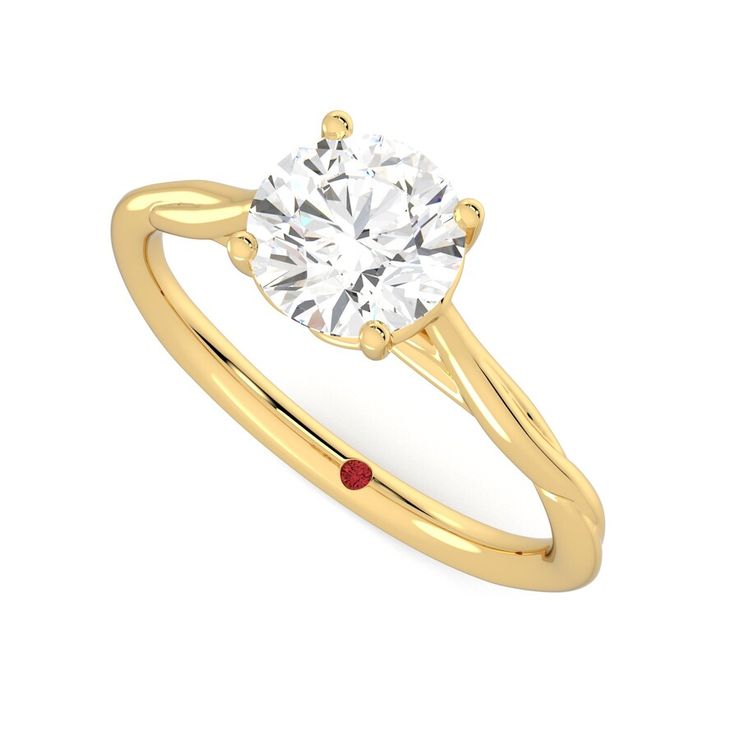 Taylor & Hart Mariposa Round Engagement Ring 0