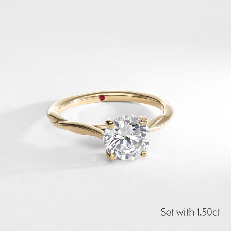 Taylor & Hart Mariposa Round Engagement Ring 6