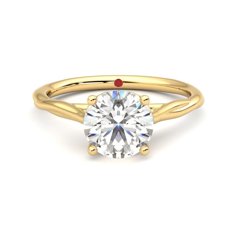 Taylor & Hart Mariposa Round Engagement Ring 0