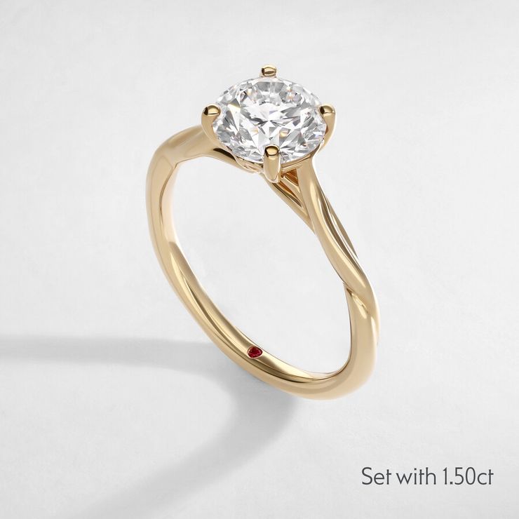 Taylor & Hart Mariposa Round Engagement Ring 5