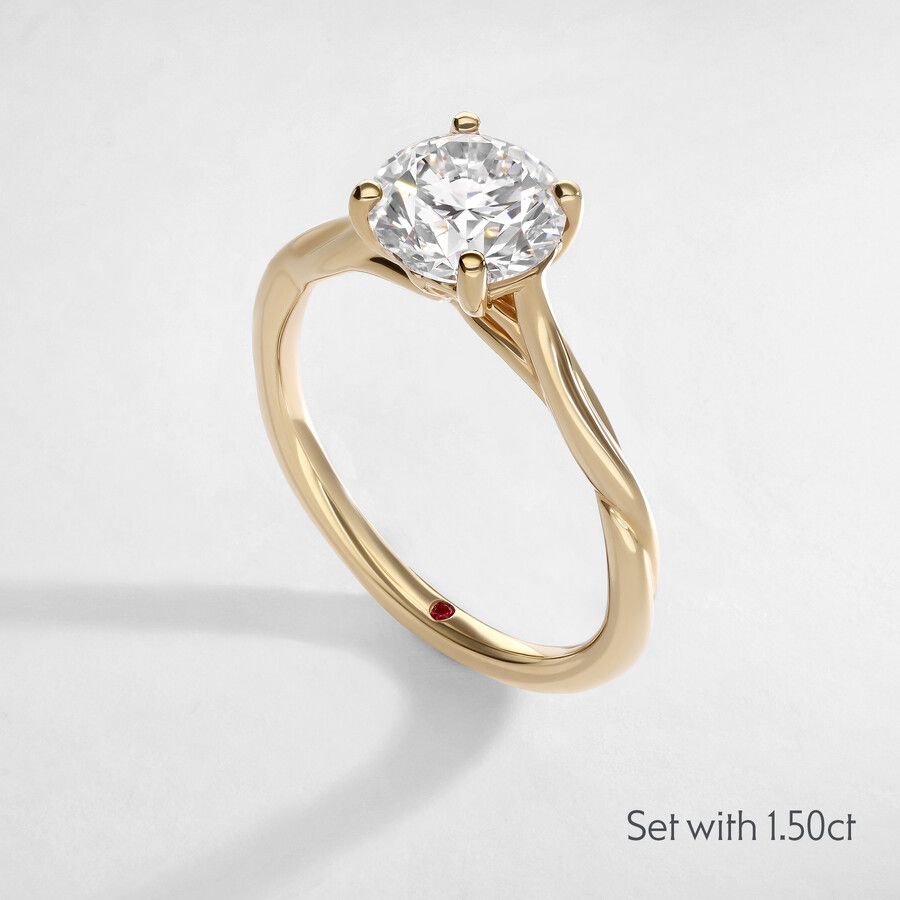 Taylor & Hart Mariposa Round Engagement Ring 6